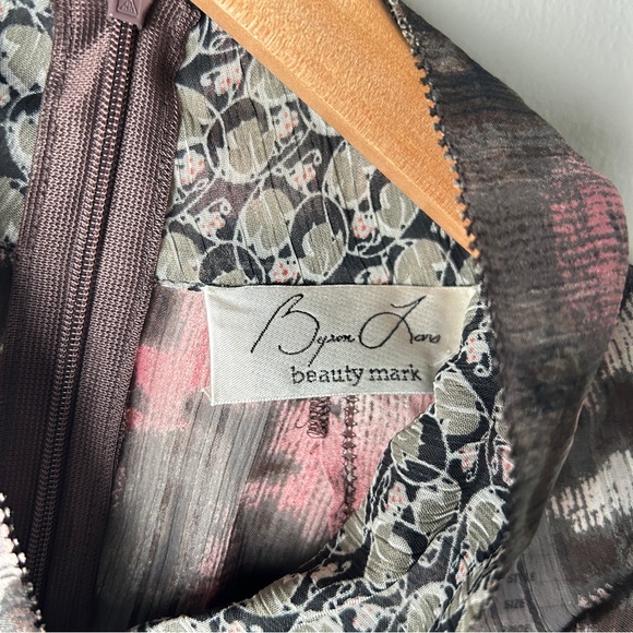 Byron Lars Beauty Mark Designer Sample NWTs Pink and Black Women's Blouse Size 2 - Picture 6 of 10